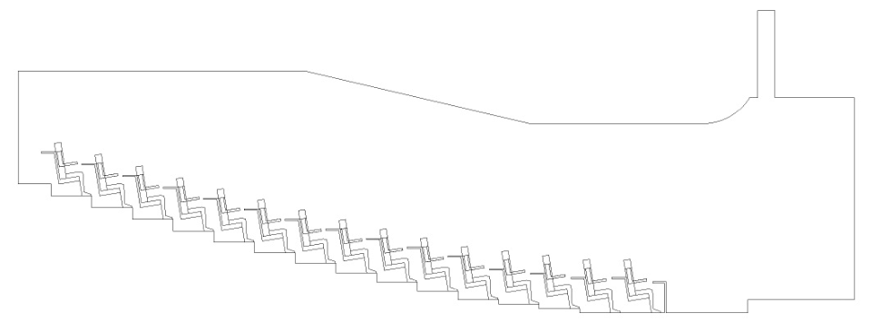 Side view of domain
