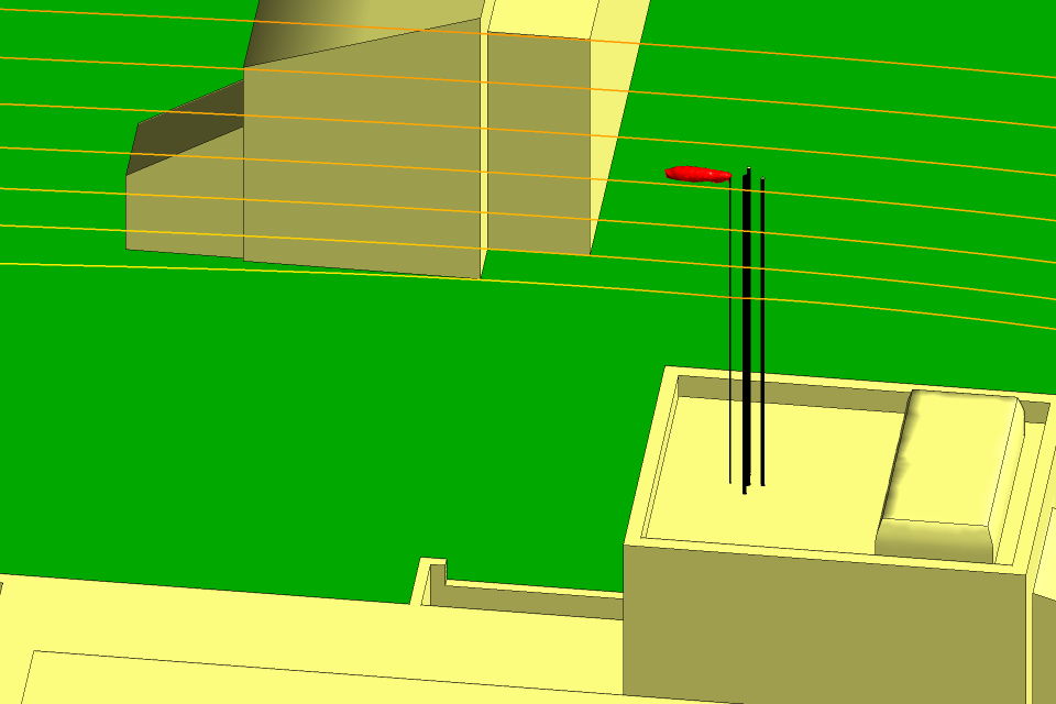Isosurface for the hydrogen in winter