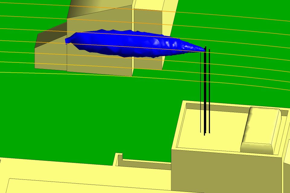 Isosurface for the nitrogen in winter